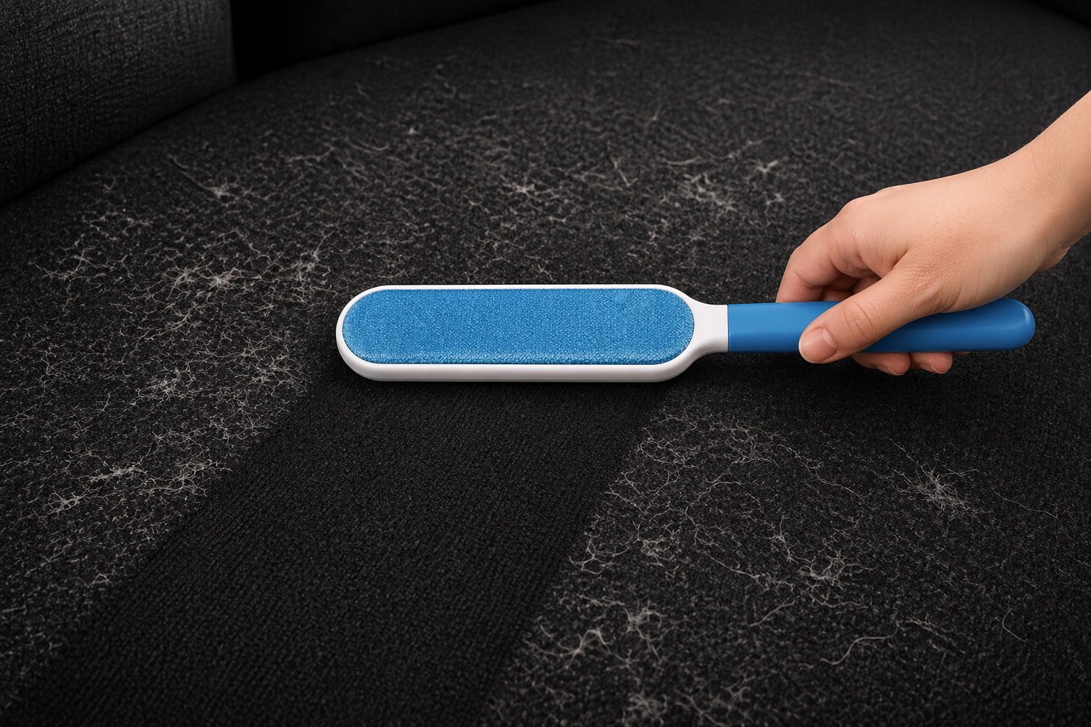 Brosse Électrostatique Anti-Poils Réutilisable – Poiluxe