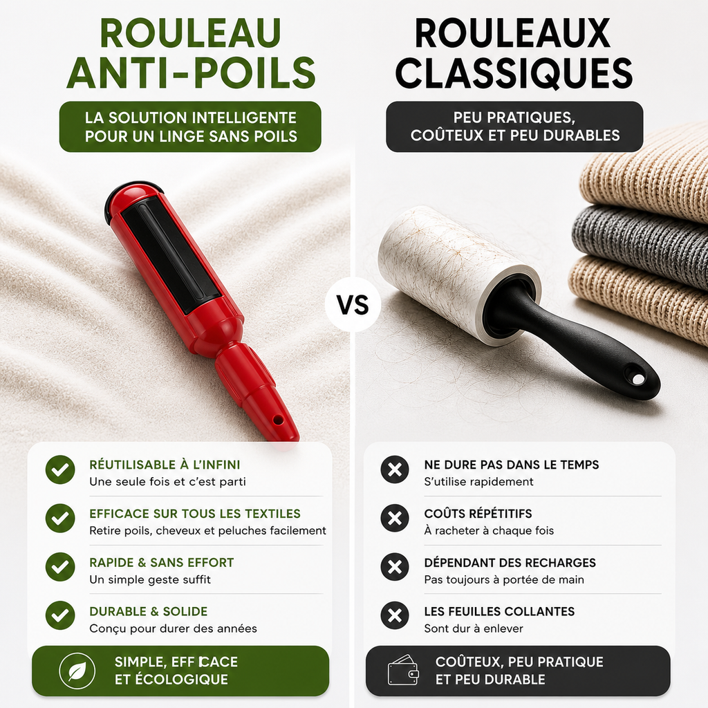 Brosse anti-poils réutilisable – Poiluxe