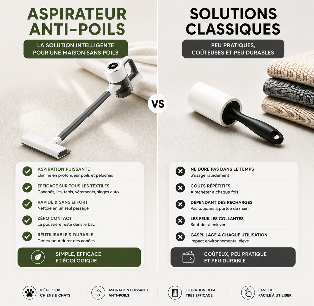 Aspirateur sans fil anti-poils | Air Poiluxe