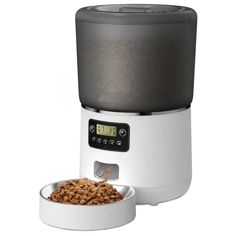 Distributeur automatique croquettes chat portions ajustables 6 à 10g