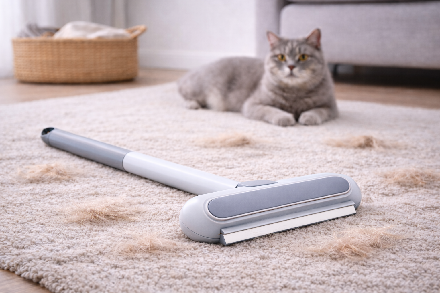 balais anti poils réutilisable Poiluxe pour enlever poils chien et chat