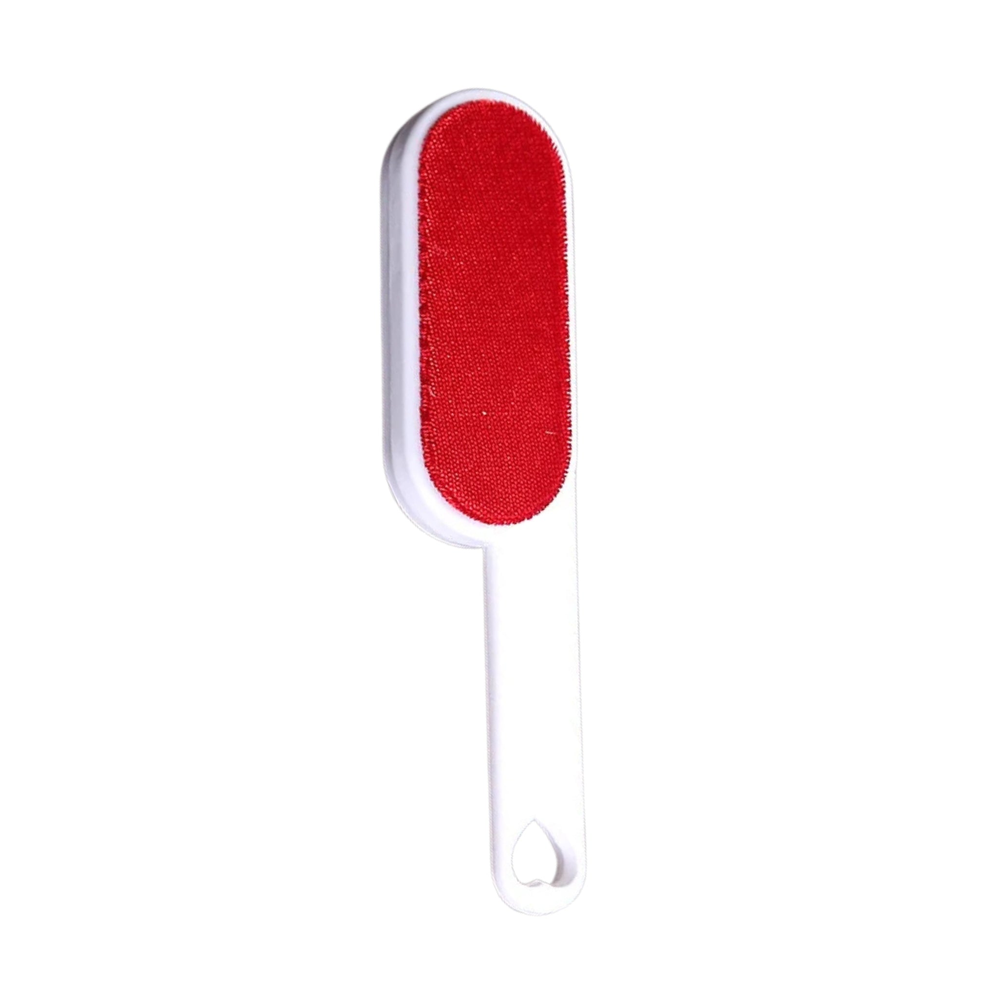 Brosse électrostatique anti-poils réutilisable Poiluxe pour vêtements et meubles rouge