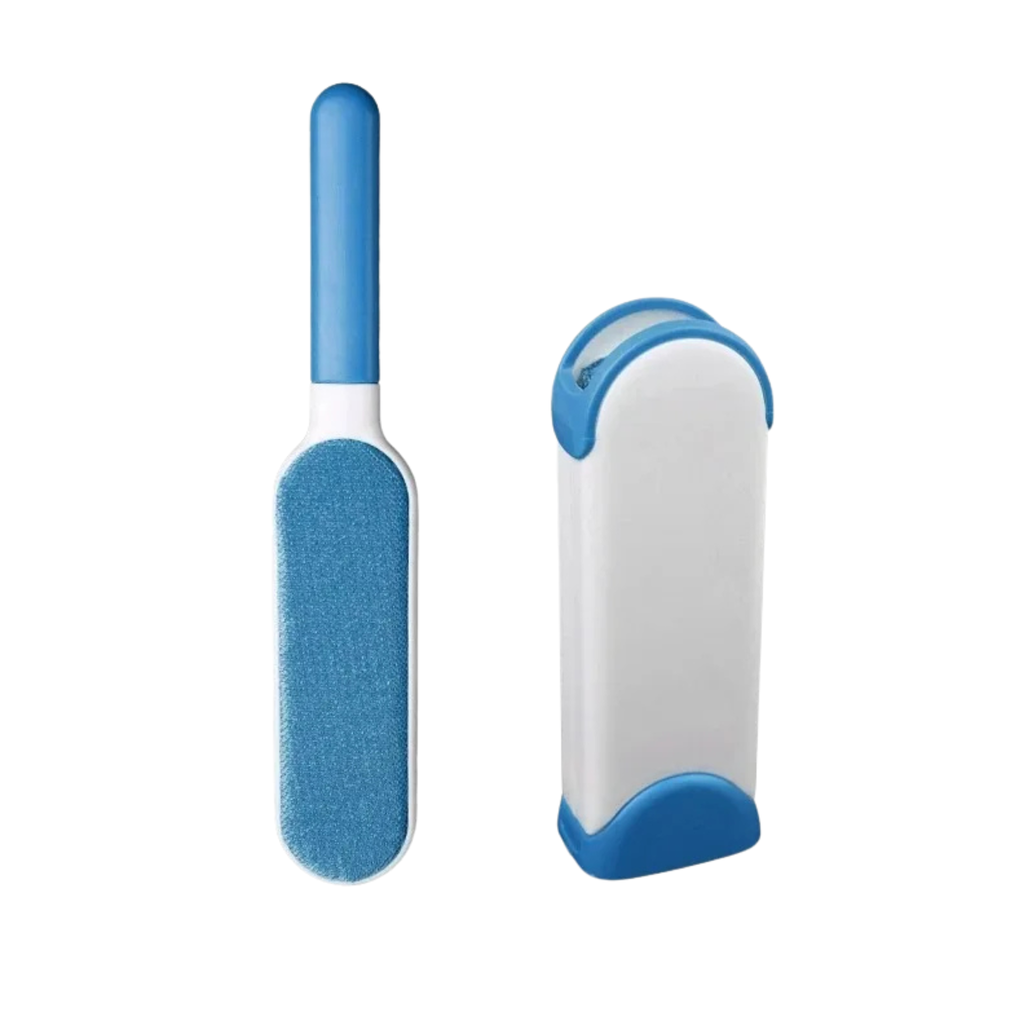Brosse électrostatique anti-poils réutilisable Poiluxe pour vêtements et meubles