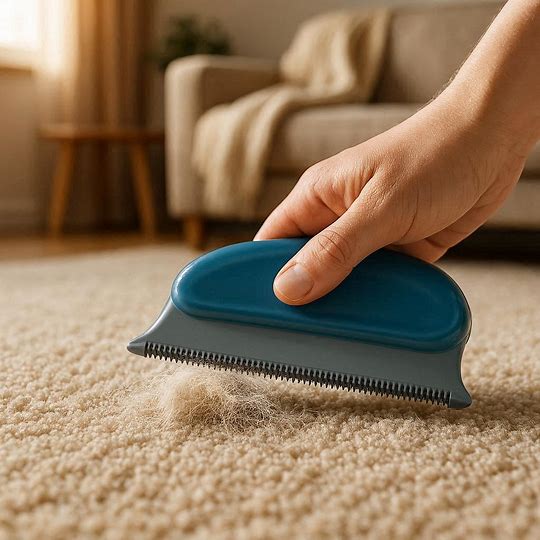 Grattoir anti-poils double face portable tenu en main design compact