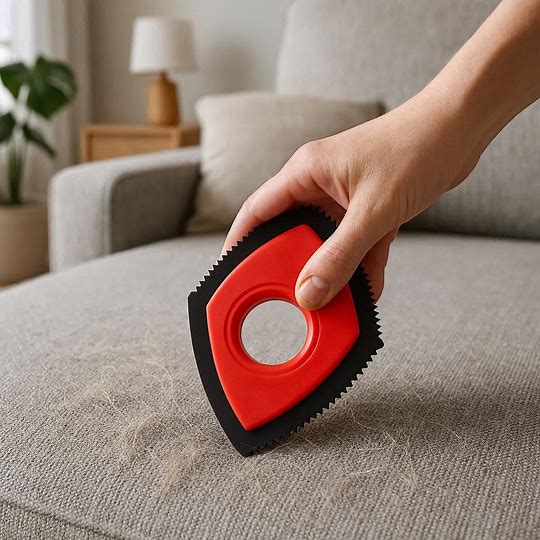 Peigne anti-poils Poiluxe avec poignée ergonomique confortable